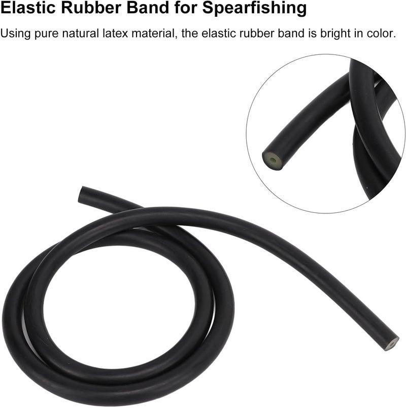 BRDI Speargun Tubing, Good Straightness 12mm O.D. Speargun Band Rubber Tubing 1m Fast Rebound for Spearfishing - Image 2